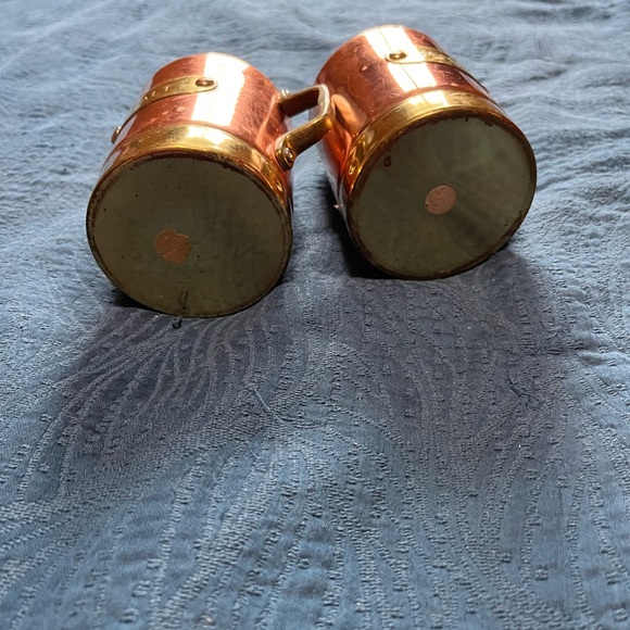 Vintage Copper Salt & Pepper Shakers - Picture 2 of 4